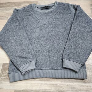 Vintage Street Scenes Gray Sweater Mens Large Crew Neck 80s Y2K Streetwear